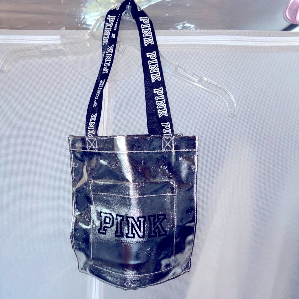 Silver Victoria Secret Pink Shower Bag